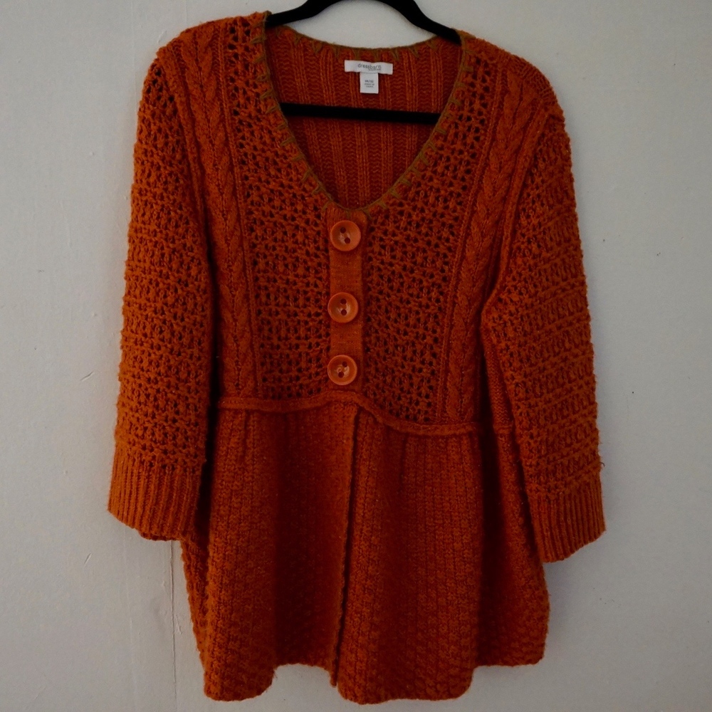Dress Barn Dusty Orange Sweater